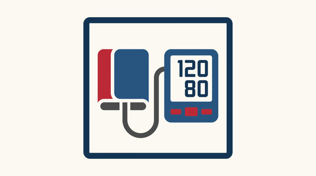 Blood Pressure Monitor Flat Icon