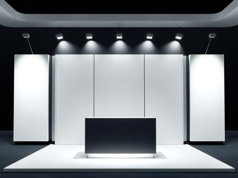 Modern exhibition display setup