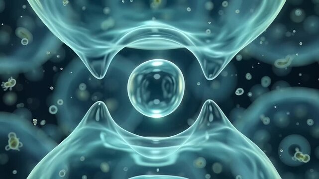 Cellular pinocytosis membrane fission and pinosome vesicle separation