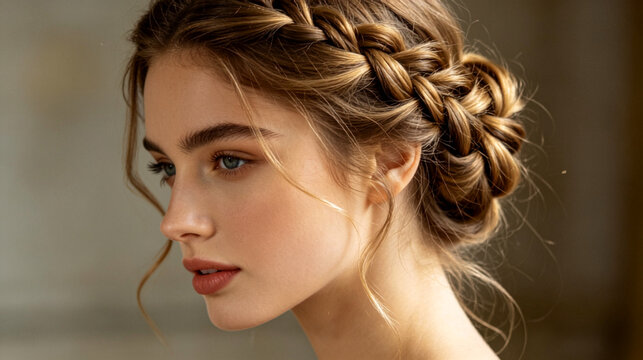 Penteado feminino com tran&ccedil;as