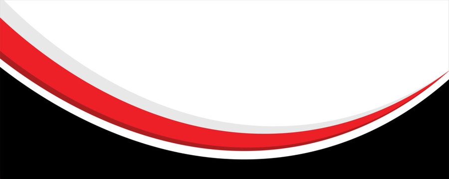 abstract red and blak business banner background with dynamic curves composition