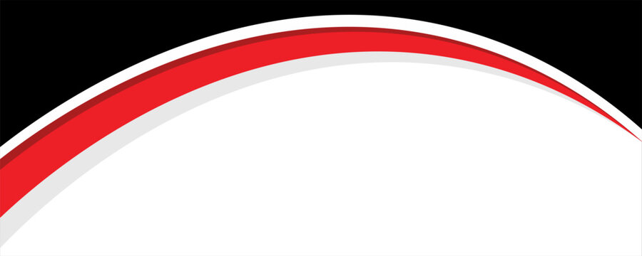 abstract red and blak business banner background with dynamic curves composition