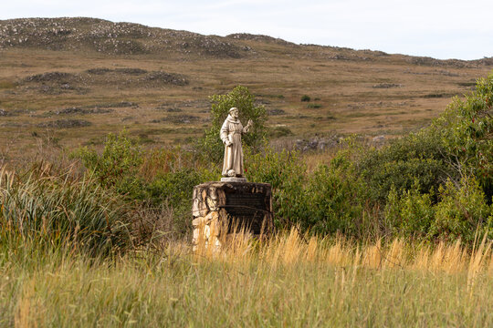 Saint francis statue at Serra da canastra National Park, Brazil 