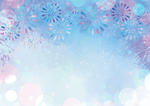 打ち上げ花火, クリスマス, 夏, 花火, 火花, キラキラ, デコレーション, イラスト, 模様, ベクター, 壁紙, テクスチャ, シンプル, 水彩, アブストラクト, バックグラウンド, 夜, 輝き, あしらい, ８月, ７月, イベント, パーティー、おしゃれ、デザイン