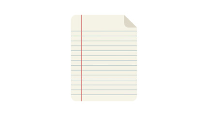 Lined paper note pad closeup. © retno