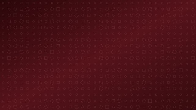 Abstract dark red background, with pulsing geometric, square pattern motion, squares