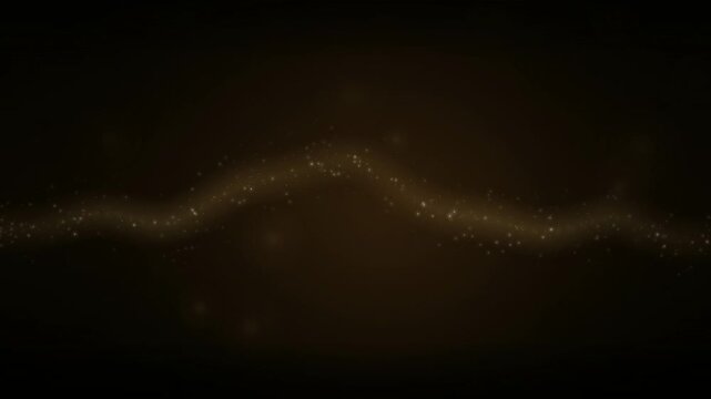 Slow-Moving Golden Sand Particles Forming a Digital Wave
