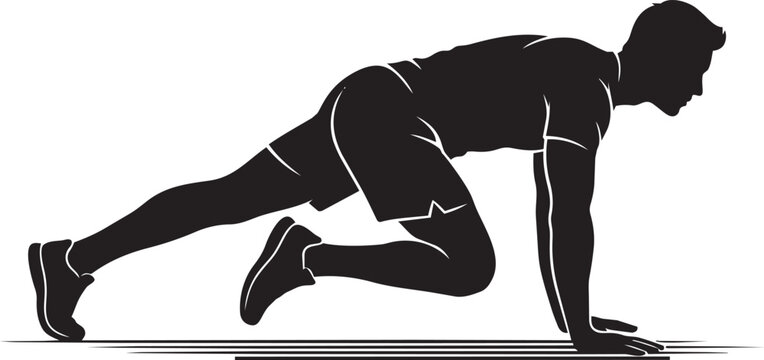 Business Sports and Human Activity Silhouette Collection Vector Set Isolated on White Background