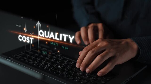 Increase quality and reduce cost represent quality, cost, and performance optimization for business strategy and resource efficiency Marrow