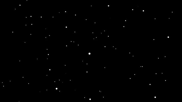 Abstract motion particles background. Seamless 4K video