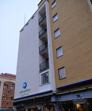 Eskilstuna, Sweden-Nov.27th 2025: Best Western Plaza Hotel building exterior