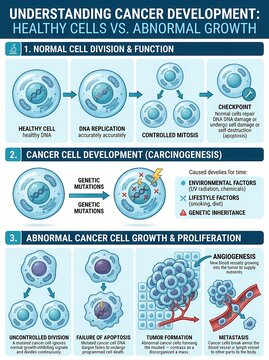 Exploring the Crucial Differences Between Healthy Cell Division and Abnormal Cancerous Growth