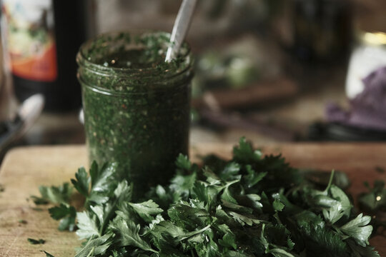 Chimichurri wit a lot of parsley