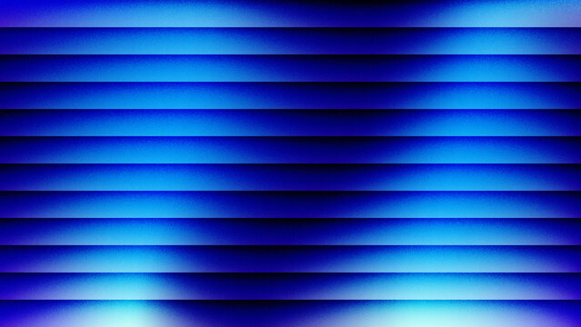 Blue abstract striped metallic texture background with horizontal steel shutter blinds, corrugated iron surface, window shade pattern, interior design wallpaper