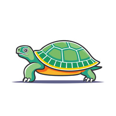 Fototapeta premium Cute cartoon turtle vector illustration