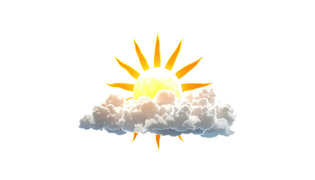 Sunbeams peek through clouds, glowing warmly on a dark background
