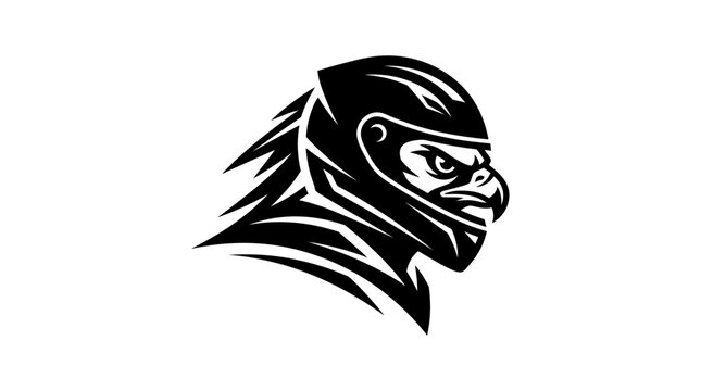 Gorilla Face Side Profile View.