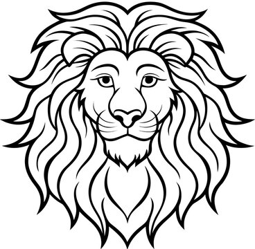 lion head vector