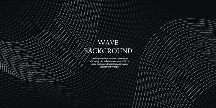 abstract white line wave background. Modern terendy desigran in vector illusttion