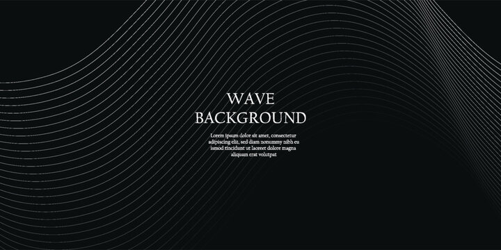 abstract white line wave background