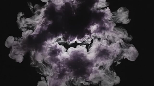 Dynamic Halloween-themed b roll smoke burst for advertising and news segments, creating a mysterious abstract background effect.