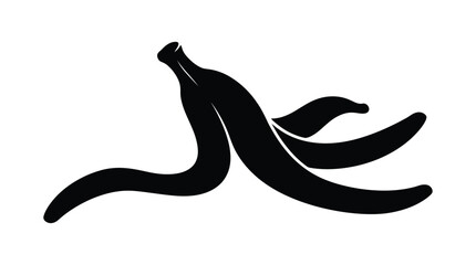 banana bunch silhouette on white background fruit black simple graphic icon minimalist © MdKabir