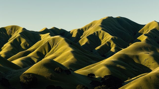 Beautiful mountain scenery during the day