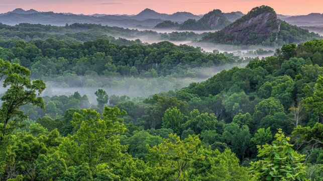 Beautiful mountain scenery during the day