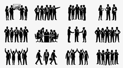 Obraz premium Professional Business Meeting Scenarios.