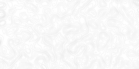 Obraz premium Abstract line art white background vector. Mountain topographic map wallpaper with blue lines texture. Concept of technology, science. Wallpaper. Pattern.