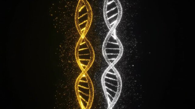 DNA double helix structure illustration.