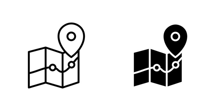 Map Location Pointer multi style icon set