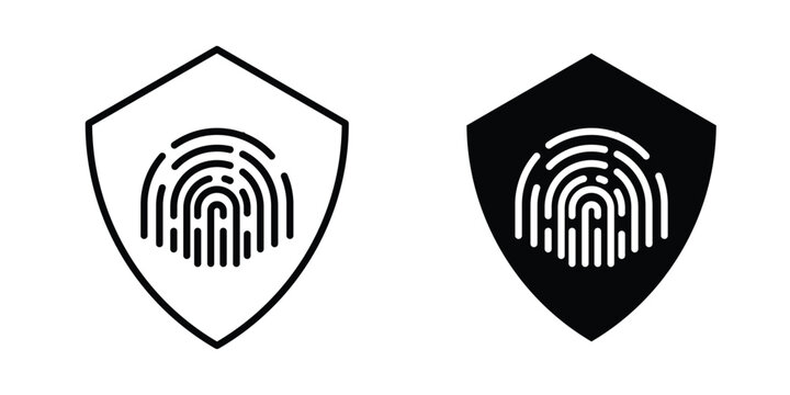 Biometric security icon