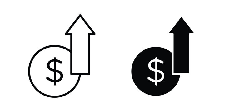 Growing profit icon
