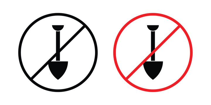 No digging sign