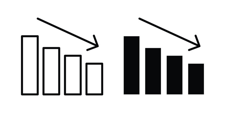 Reduction chart icon