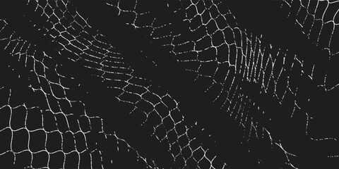 Black wired mesh texture isolated on white background. © srebbek