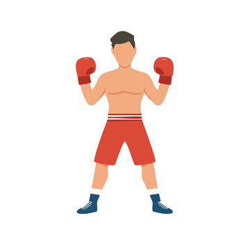 Flat vector illustration of woman exercising
