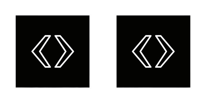 Code brackets programming language symbol with brackets programming development software developer language