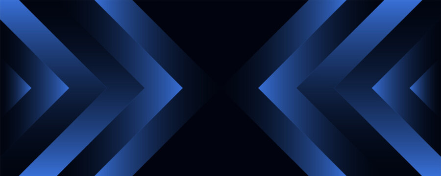 blue glowing arrow light background. Future digital growth technology