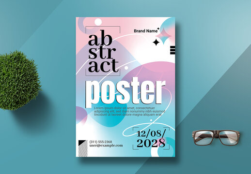 Colorful Modern Abstract Poster Template