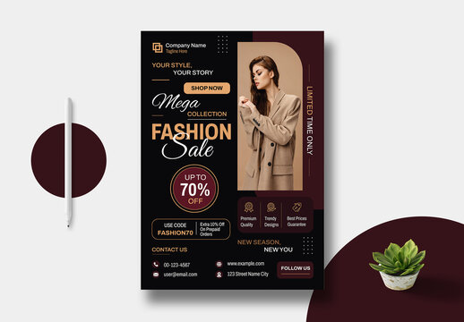 Fashion Postar Template Layout