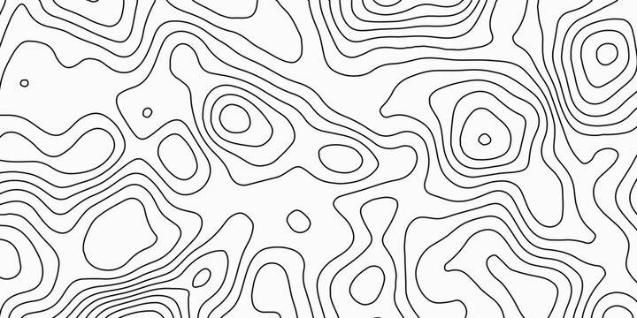 Creative earth relief graphic pattern. Abstract seamless wavy lines and geometric trail drawing for modern background art.