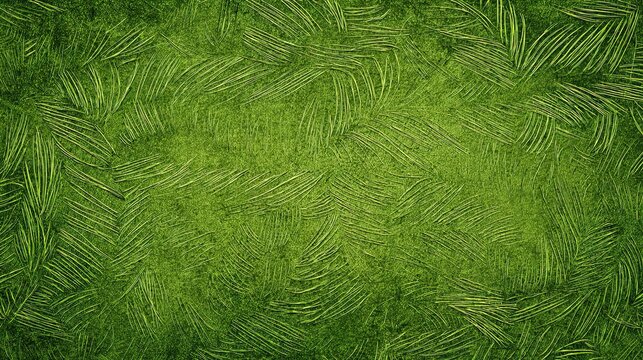 Fresh green plant texture background, needle grass leaf matte textured backdrop, natural forest decorative design for poster, packaging, PPT layout