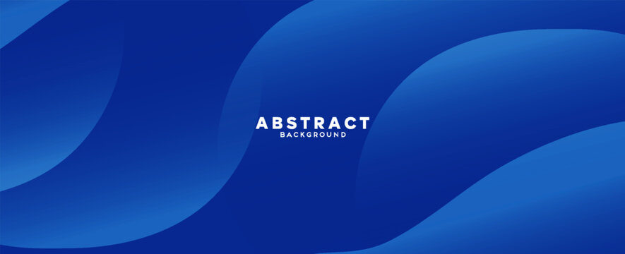 Abstract smooth blue wave stripes background. Creative dynamic shape layout template for marketing promotion banner or website header design.