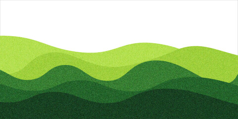 Fototapeta premium Abstract Green Farm Field Background. Farm Agriculture Landscape Pattern. Vector Organic Green Rice and Grass Fields. Mountains and Tea Hills Collage.