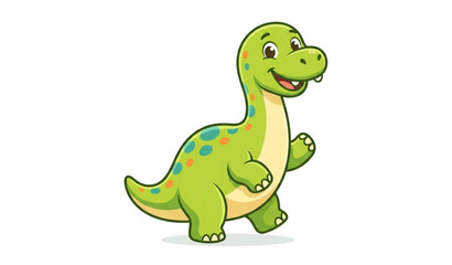 Fototapeta premium Cute Dinosaur Character Vector Illustration