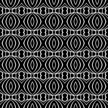 black and white seamless pattern