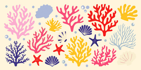 Coral Reef Illustration A Colorful Arrangement Of Marine Life © Prince