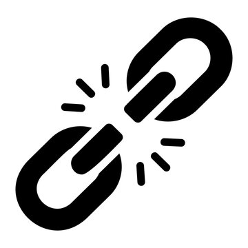 Broken link Solid icon
